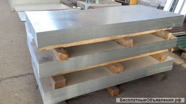 Гладкие листы оцинкованные 1250x2000x0.4мм