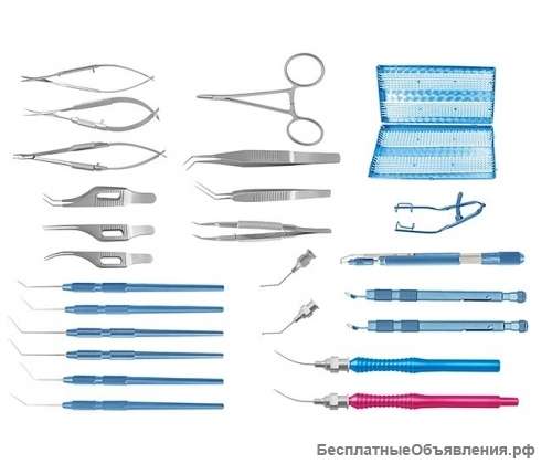 Набор для операций по поводу отслоения сетчатки микрохирургический