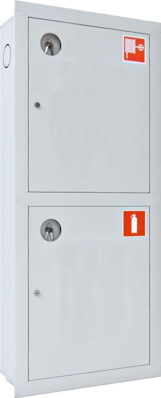 Ш-ПК-003-21ВЗБ (ПК-320-21ВЗБ) Шкаф пожарный встроенный закрытый белый