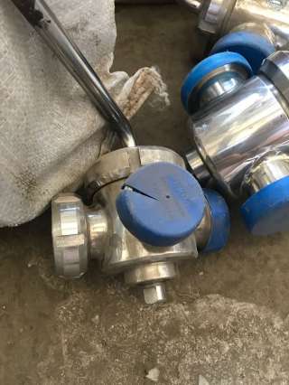 Краны нержавеющие пищевые двухходовые inox