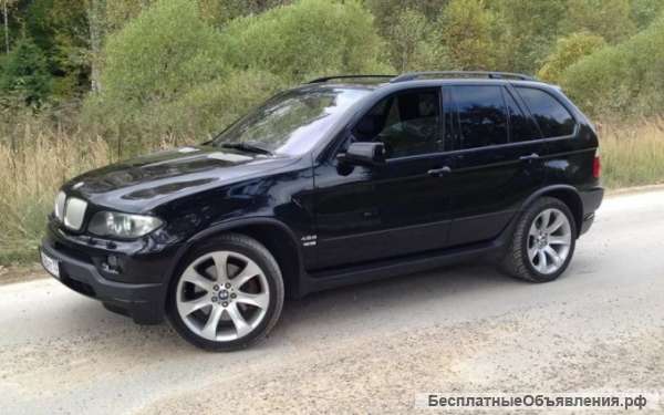 BMW X5, E 53, 2004 г.в., ресталинг, N62 B44, (4.4 i), АКПП, 4WD, черная кожа, левый руль, USA
