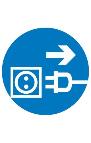Знак «Отключить штепсельную вилку» ( M 13 )