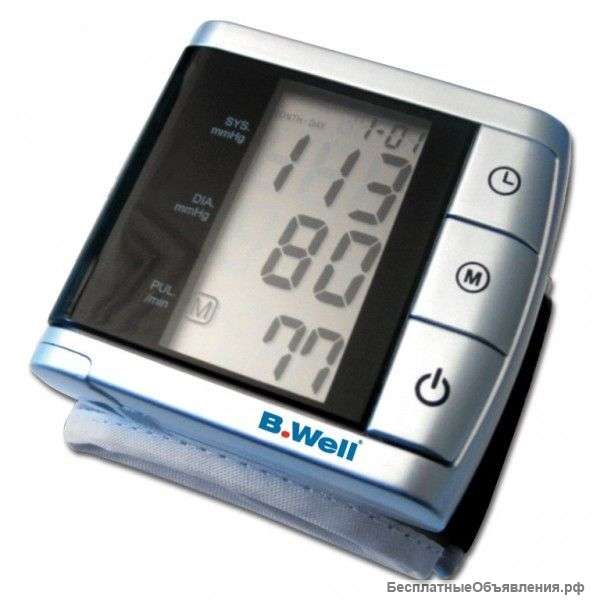 Тонометр WA-88 автомат на запястье, новый дизайн, B.Well