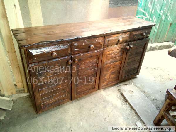 Комод под старину из дерева ( тумба )