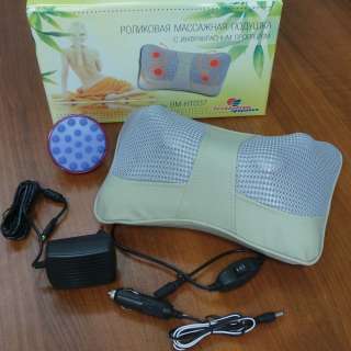 Массажер ВМ-НТ037 Роликовая массажная подушка с инфракрасным прогревом