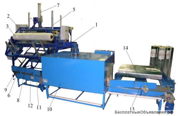 Оборудование (станок, машина) для упаковки, рулонов, обоев