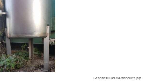 Емкость нержавеющая, объем — 0,08 куб.м., вертикальная