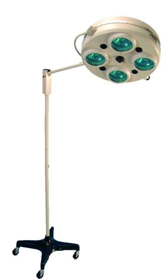 ALFA-734 светильник операционный на колесах 4-рефлекторный