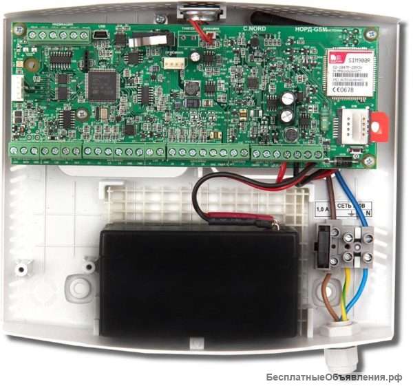Норд GSM без встроенного динамика Контрольная панель cо встроенным GSM-модулем (GPRS/CSD/Voice) c дв