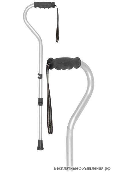 Трость с изогнутой ручкой «лебедь» и ремнем 12/MR.L