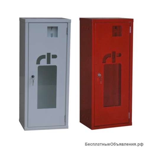 Шкаф для хранения огнетушителя, дверь со стеклом ШП-О-01НСБ/НСК