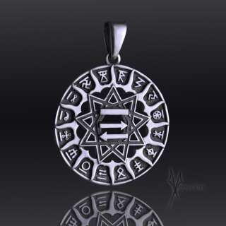 Славянский кулон-оберег "Чертог бусла (аиста)"