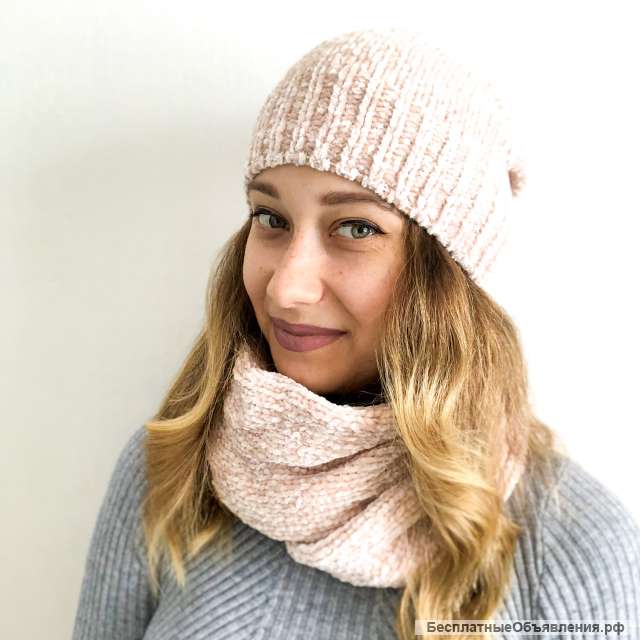 Комплект шапка и шарф