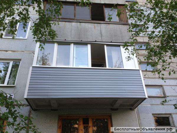 Отделка лоджий балконов пвх-панелями, вагонкой сайдингом