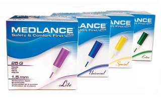 Ланцет Медланс плюс (голубой) игла 21G, глубина прокола 1,8 мм