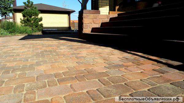 Тротуарная плитка, бордюры, ограждения