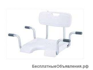 Сидение со спинкой для ванны Kamille c U-обр.вырезом LY-200-5016