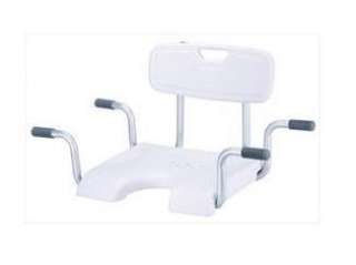 Сидение со спинкой для ванны Kamille c U-обр.вырезом LY-200-5016