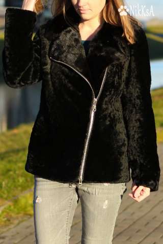 Косуха из овчины с отделкой из норки