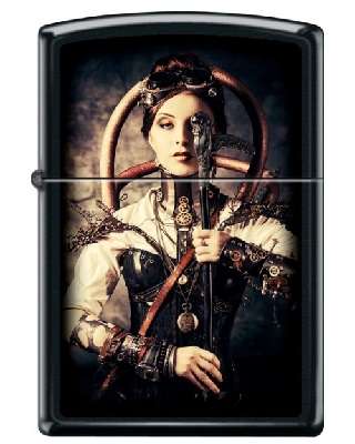 Зажигалка Zippo Woman With Gun Steampunk