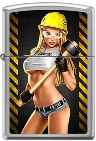 Зажигалка Zippo Sexy PinUp Hard Hat Babe