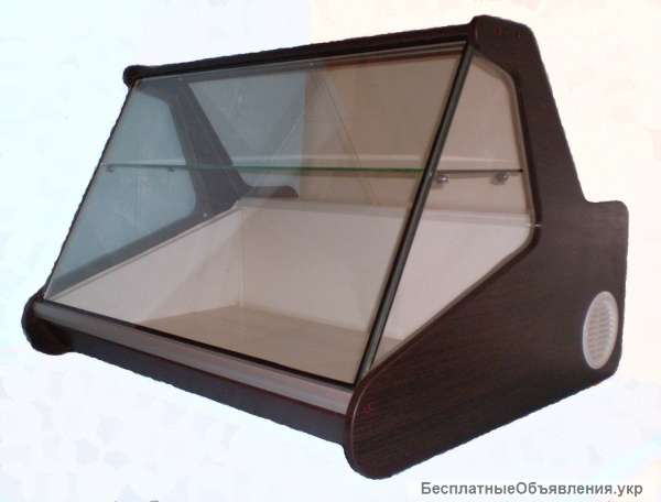 ВИТРИНА ХОЛОДИЛЬНАЯ "ДНІПРОторг" НАСТОЛЬНАЯ С ПОЛКОЙ (с двойным стеклом)