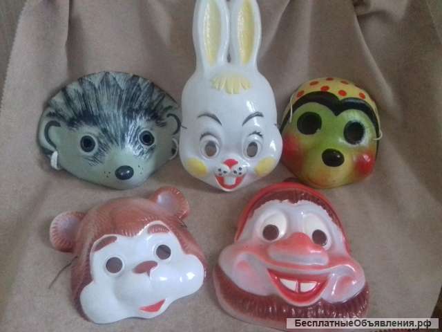 Маски детские карнавальные