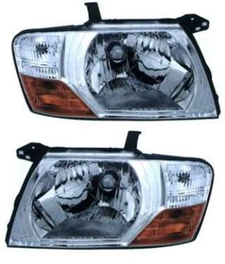 Mitsubishi Pajero 3 фара левая, правая хром без корректора MR548033 MR548034 паджеро 3