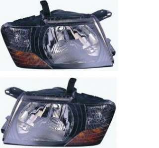 Mitsubishi Pajero 3 фара левая, правая черная без корректора MN133747 MN133748 паджеро 3