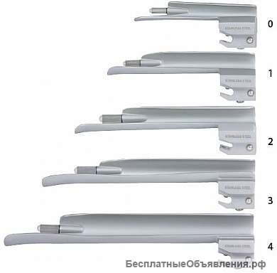 Клинки традиционного ларингоскопа прямые по Foregger тип С