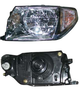 Mitsubishi Pinin IO фара левая, правая хром без корректора MR586045 MR586046 пинин ио цена за 1 шт