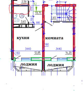 Квартира в 2-х этажах в Краснодаре