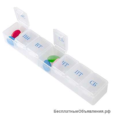 Контейнер для хранения лекарств арт.68056 (7 дней)