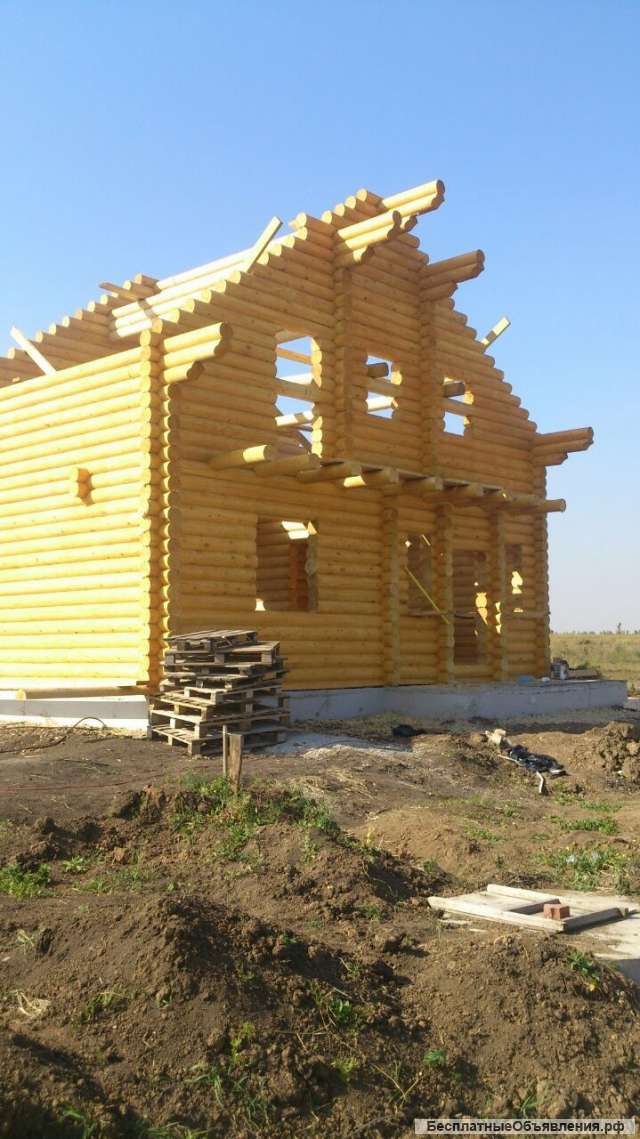 Срубы домов, бань из оцилиндровки