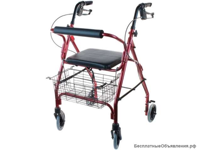 Ходунки Optimal-Kappa на 4 колесах с сиденьем корзиной LY-517