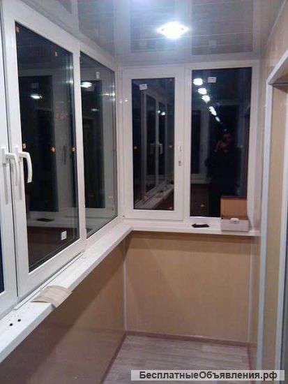 Отделка лоджий, балконов вагонкой-пвх панелями