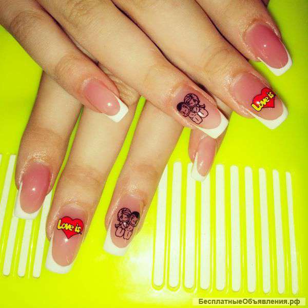 Наращивание ногтей,дизайн Minx,shellac