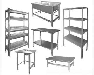 Пищевые столы, стеллажи, мойки, вытяжки Б/У