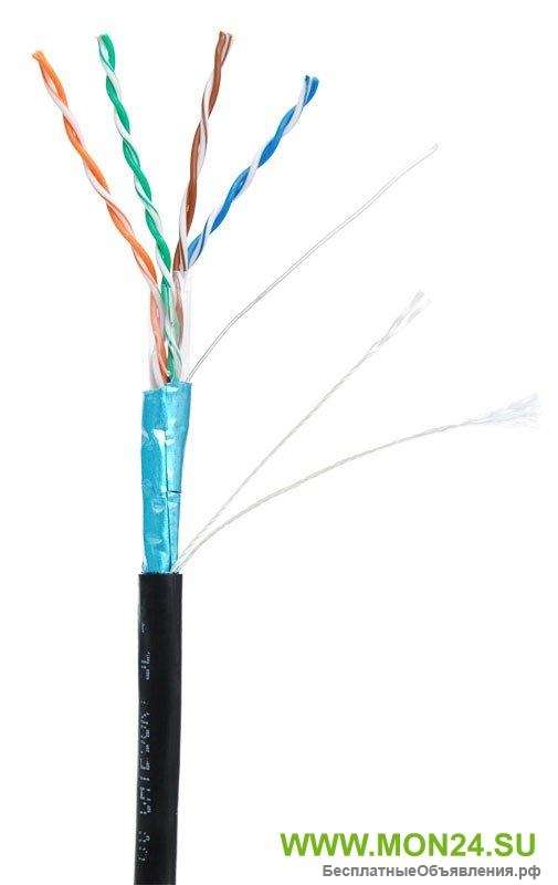 F/UTP 4pair, Cat5e, Out, PE (EC-UF004-5E-PE-BK-1) Кабель «витая пара» (LAN) для структурированных си