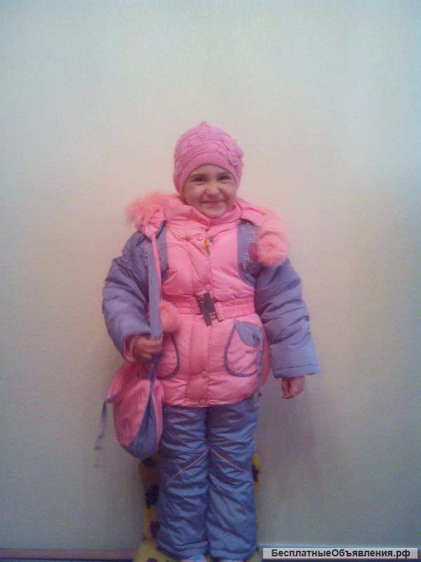 Комплект на девочку зим (куртка+ полукомбинезон)