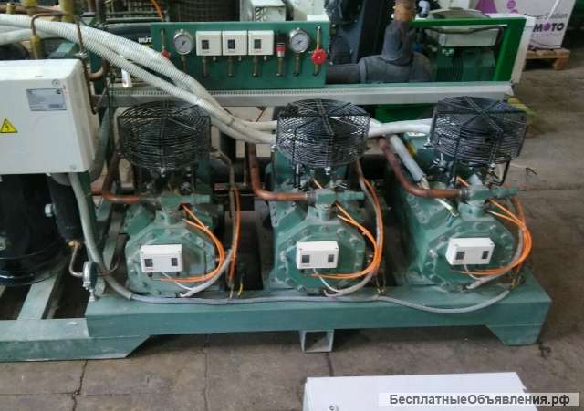 Холодильную установку низкотемп. на 3х компр. Bitzer 4TCS.8.2 б/у