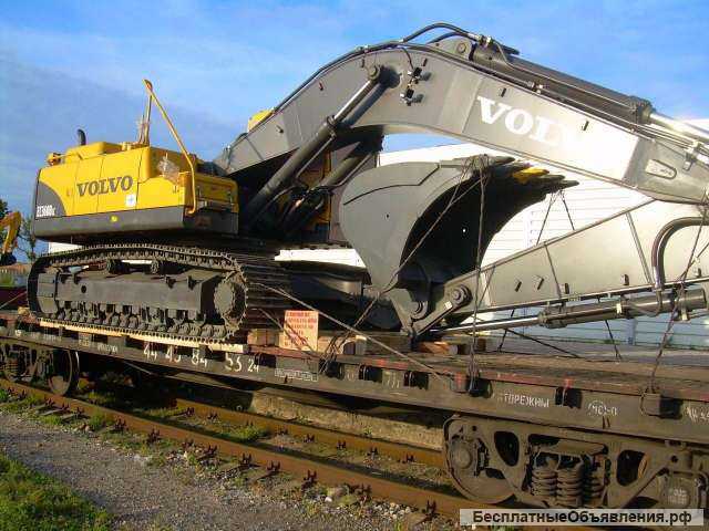 Приём и отправка строительной техники на железнодорожном транспорте