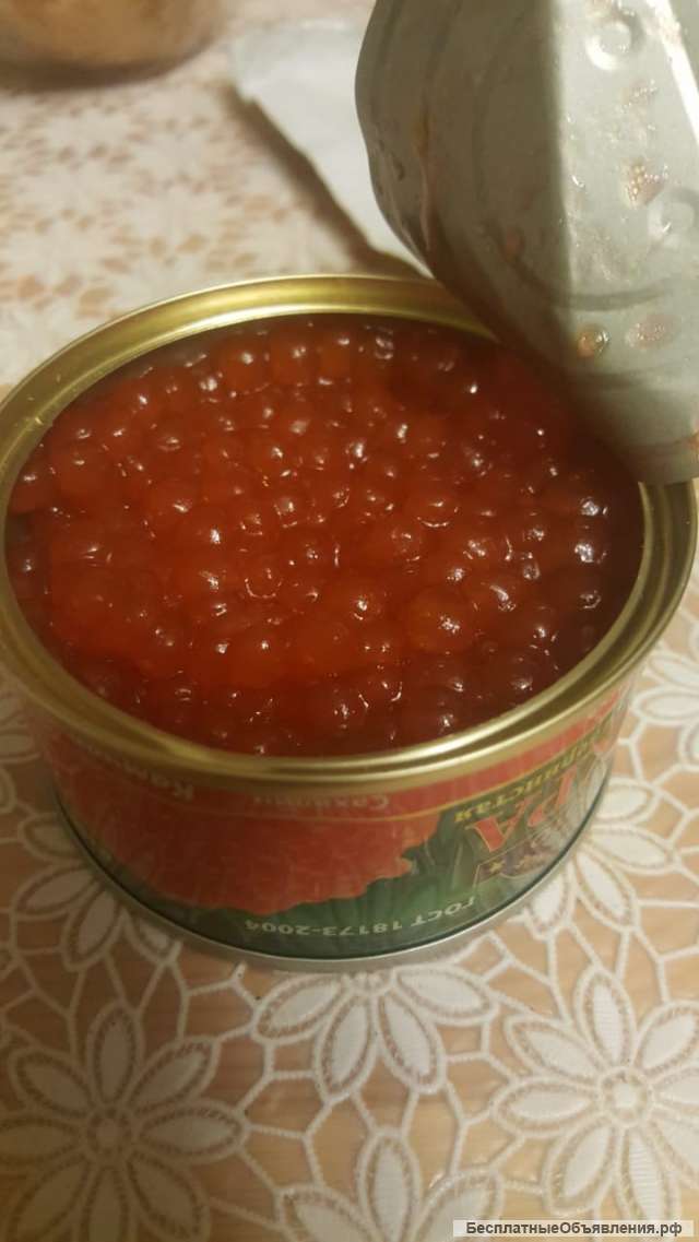 Икра красная камчатская