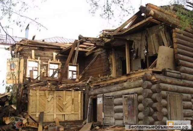 Демонтажные работы дома, перегородок