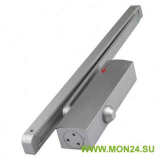 JDC-E45G (серебро) Доводчик со скользящим каналом