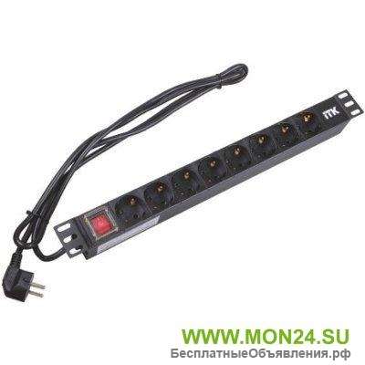PH12-7D1-P Блок розеток 19” со шнуром
