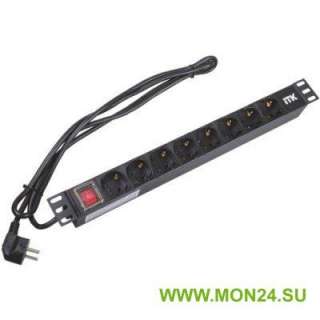 PH12-7D1-P Блок розеток 19” со шнуром