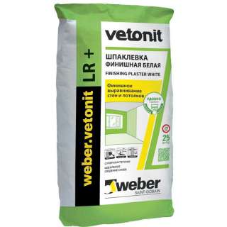 Шпаклёвка Ветонит (weber.vetonit LR+) 25 кг Москва