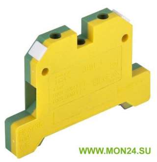 Зажим наборный ЗНИ-4PEN 4 кв.мм земля (YZN20-004-K52) Зажим наборный на DIN-рейку