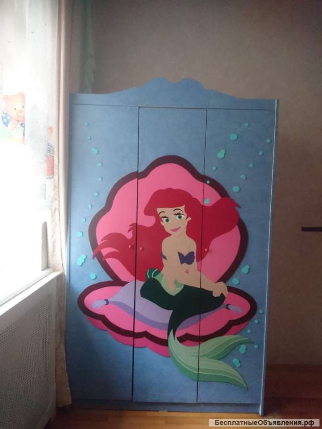 Детский шкаф русалочка